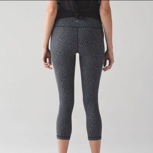 Lululemon Wunder Under Crop - Pixie Grey